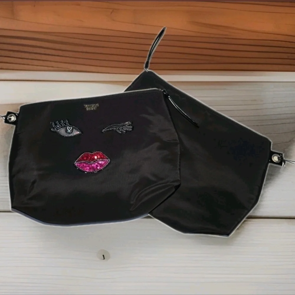 Victoria's Secret Black Makeup Bag 